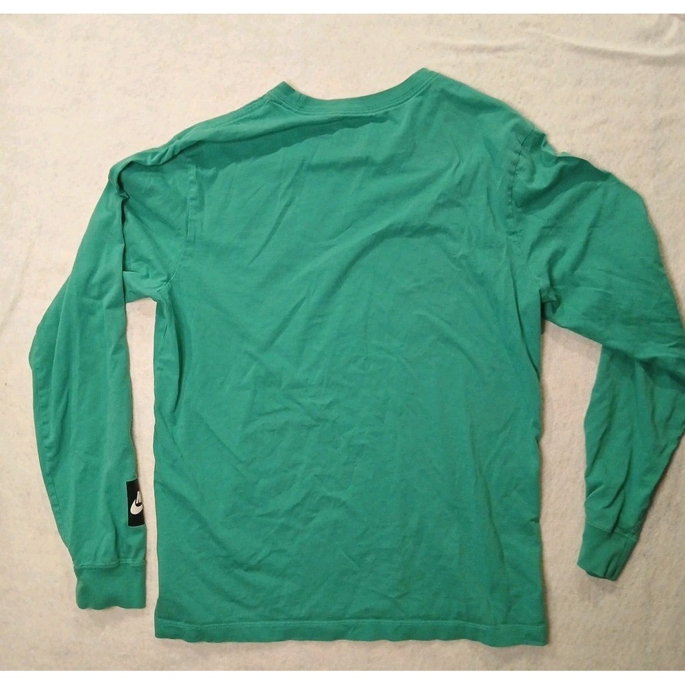 Nike The Nike Tee Just Do It Long Sleeve Green T-Shirt Mens - Picture 2 of 9